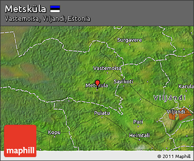 Satellite 3D Map of Metsküla