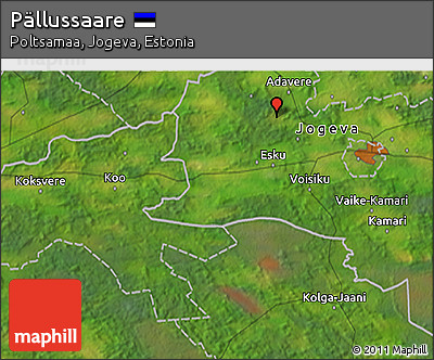 Satellite 3D Map of Pällussaare