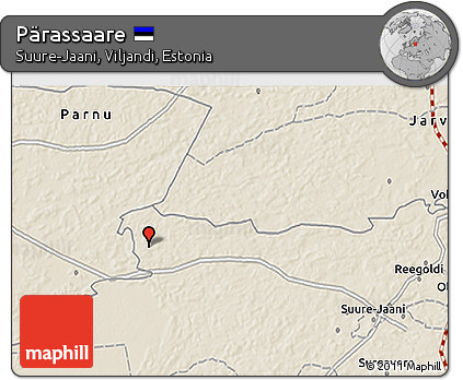 Shaded Relief 3D Map of Pärassaare