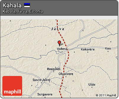 Shaded Relief 3D Map of Kahala