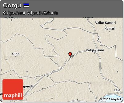 Shaded Relief 3D Map of Oorgu