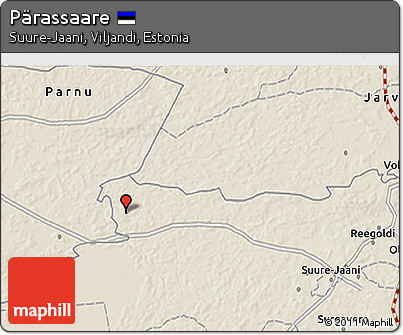Shaded Relief 3D Map of Pärassaare