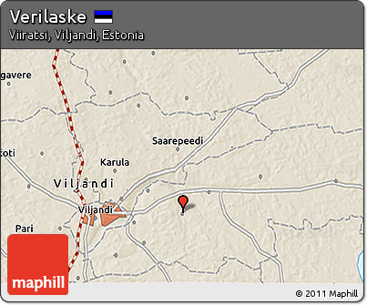 Shaded Relief 3D Map of Verilaske