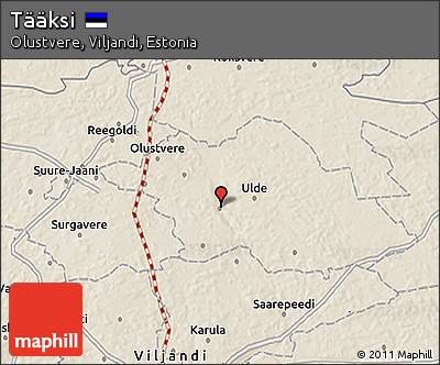 Shaded Relief 3D Map of Tääksi