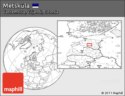 Blank Location Map of Metsküla