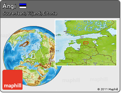 Physical Location Map of Ängi