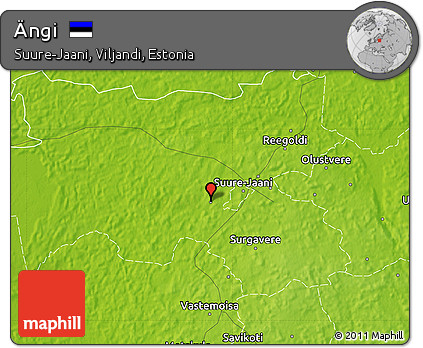 Physical Map of Ängi