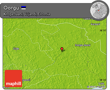 Physical Map of Oorgu