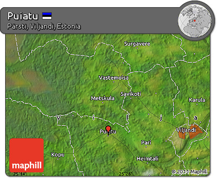 Satellite Map of Puiatu