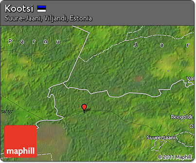 Satellite Map of Kootsi