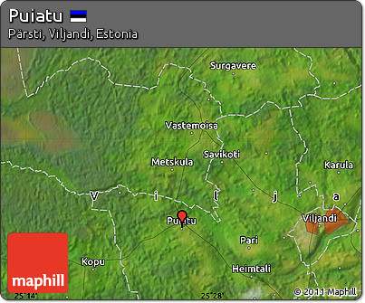 Satellite Map of Puiatu