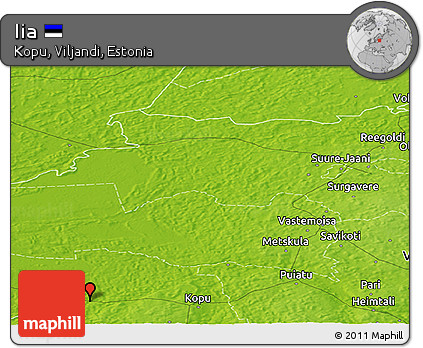 Physical Panoramic Map of Iia
