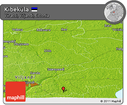 Physical Panoramic Map of Kibeküla