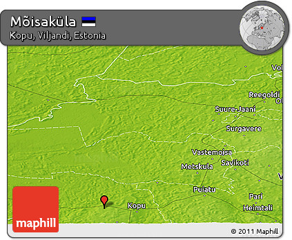 Physical Panoramic Map of Mõisaküla