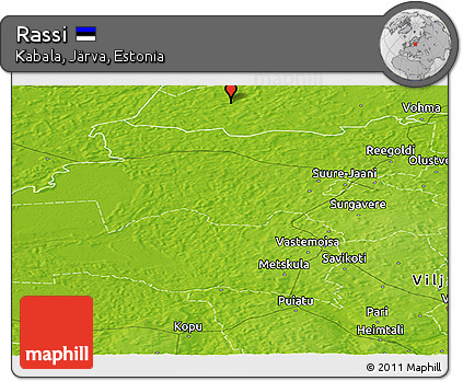 Physical Panoramic Map of Rassi