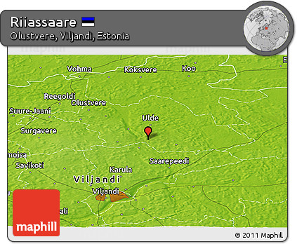 Physical Panoramic Map of Riiassaare