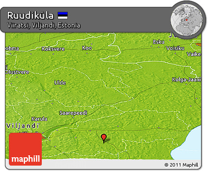 Physical Panoramic Map of Ruudiküla