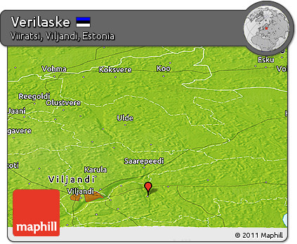 Physical Panoramic Map of Verilaske