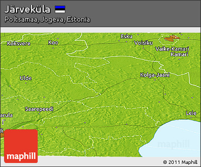 Physical Panoramic Map of Järveküla