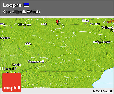 Physical Panoramic Map of Loopre