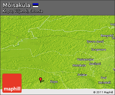 Physical Panoramic Map of Mõisaküla