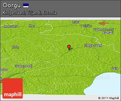 Physical Panoramic Map of Oorgu