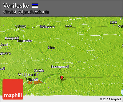 Physical Panoramic Map of Verilaske