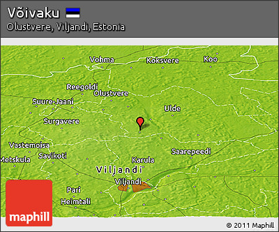 Physical Panoramic Map of Võivaku