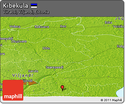 Physical Panoramic Map of Kibeküla