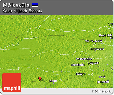 Physical Panoramic Map of Mõisaküla