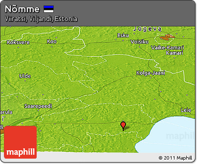 Physical Panoramic Map of Nõmme