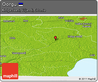 Physical Panoramic Map of Oorgu
