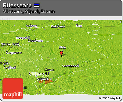 Physical Panoramic Map of Riiassaare
