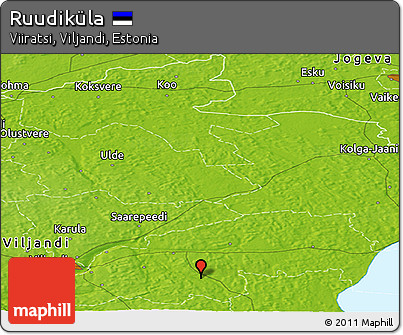 Physical Panoramic Map of Ruudiküla