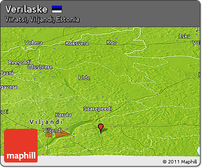 Physical Panoramic Map of Verilaske