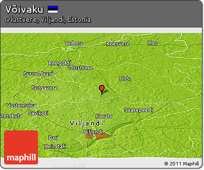 Physical Panoramic Map of Võivaku