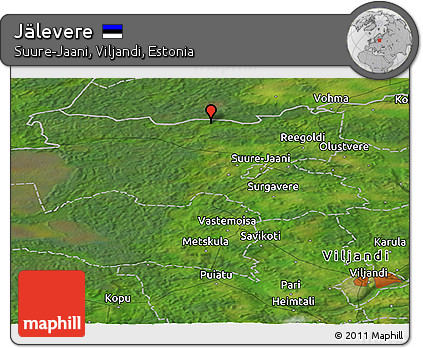 Satellite Panoramic Map of Jälevere