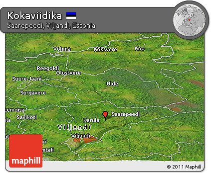 Satellite Panoramic Map of Kokaviidika