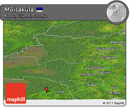 Satellite Panoramic Map of Mõisaküla