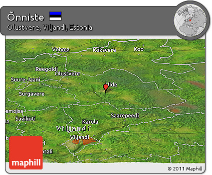 Satellite Panoramic Map of Õnniste