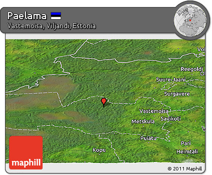Satellite Panoramic Map of Paelama