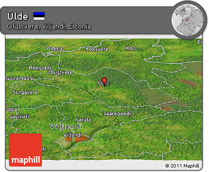 Satellite Panoramic Map of Ülde