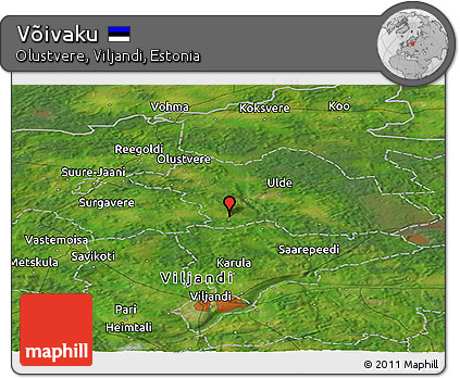 Satellite Panoramic Map of Võivaku