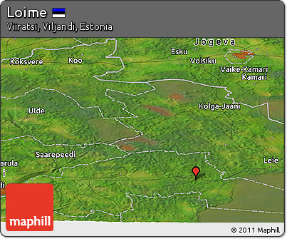 Satellite Panoramic Map of Loime