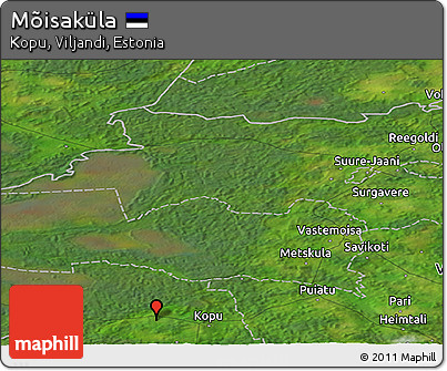 Satellite Panoramic Map of Mõisaküla