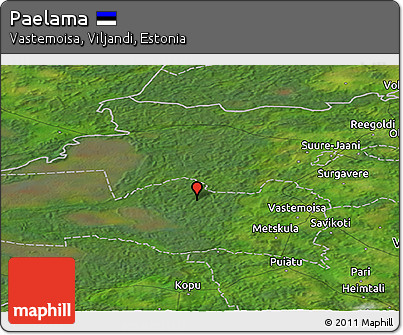 Satellite Panoramic Map of Paelama