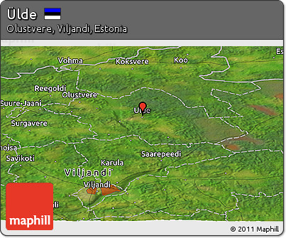 Satellite Panoramic Map of Ülde