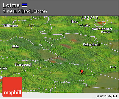 Satellite Panoramic Map of Loime