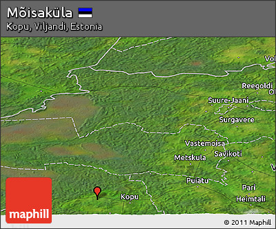 Satellite Panoramic Map of Mõisaküla