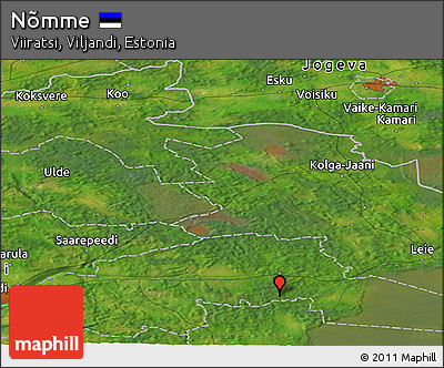 Satellite Panoramic Map of Nõmme
